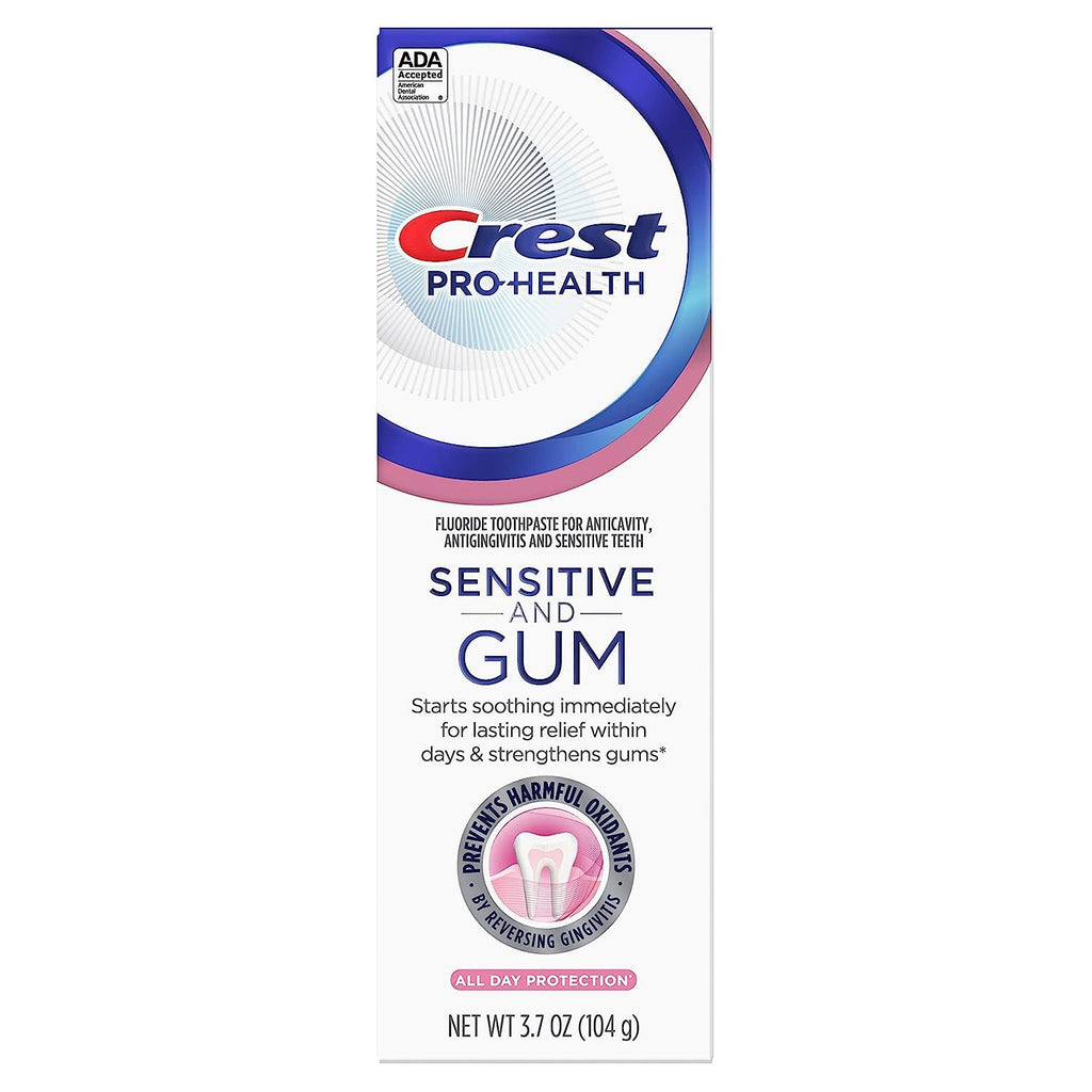 Crest Sensitive And Gum All Day Protection Toothpaste 3.7 Oz (104 G)