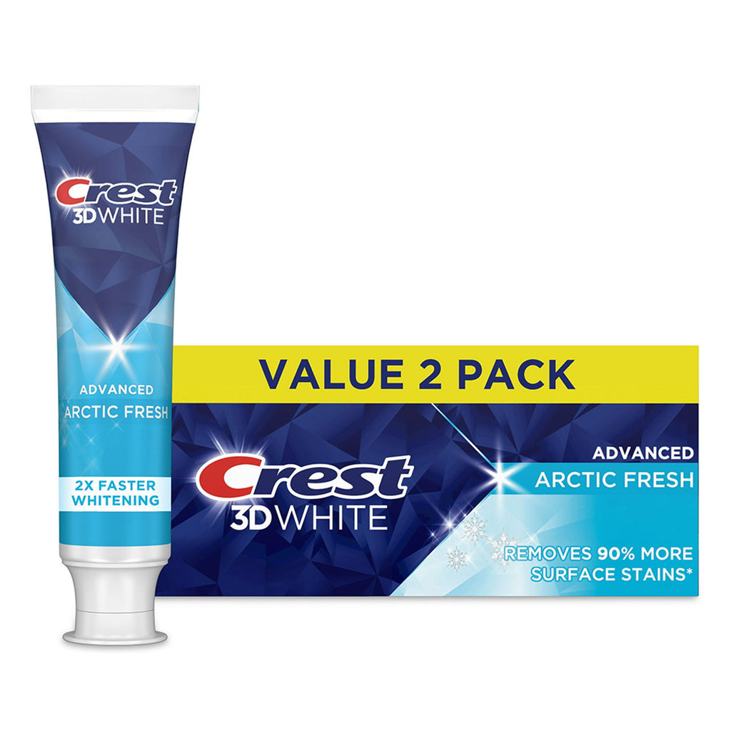 Crest 3D White Arctic Fresh Toothpaste, 3.3 oz (93 g), 2 Pack