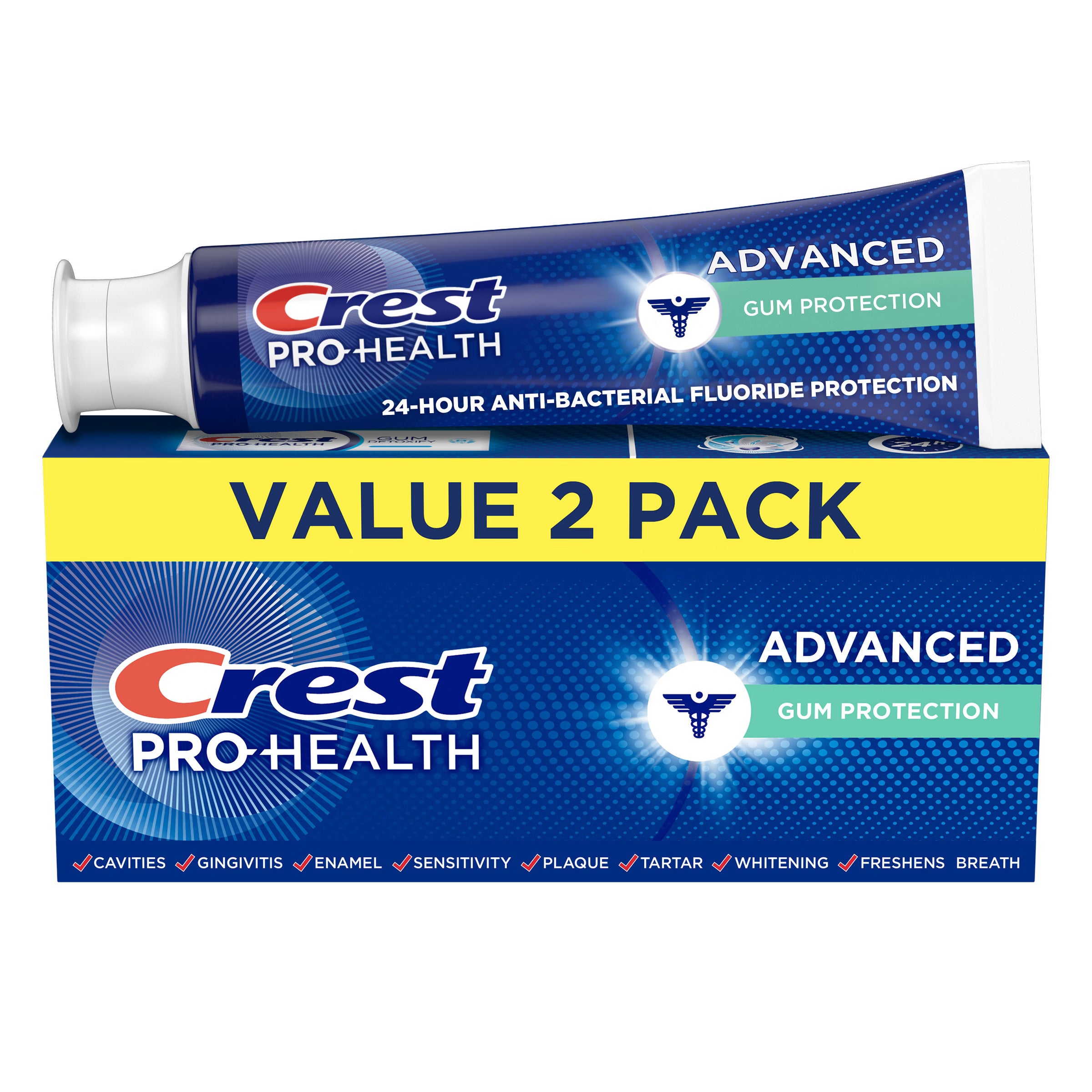 Crest Pro-Health Advanced Gum Protection Toothpaste 5.1 OZ (144 g) 2 PACK