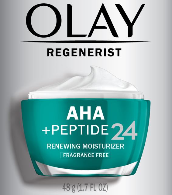 Olay Regenerist AHA + Peptide 24 Renewing Moisturizer 48 G (1.7 Oz)