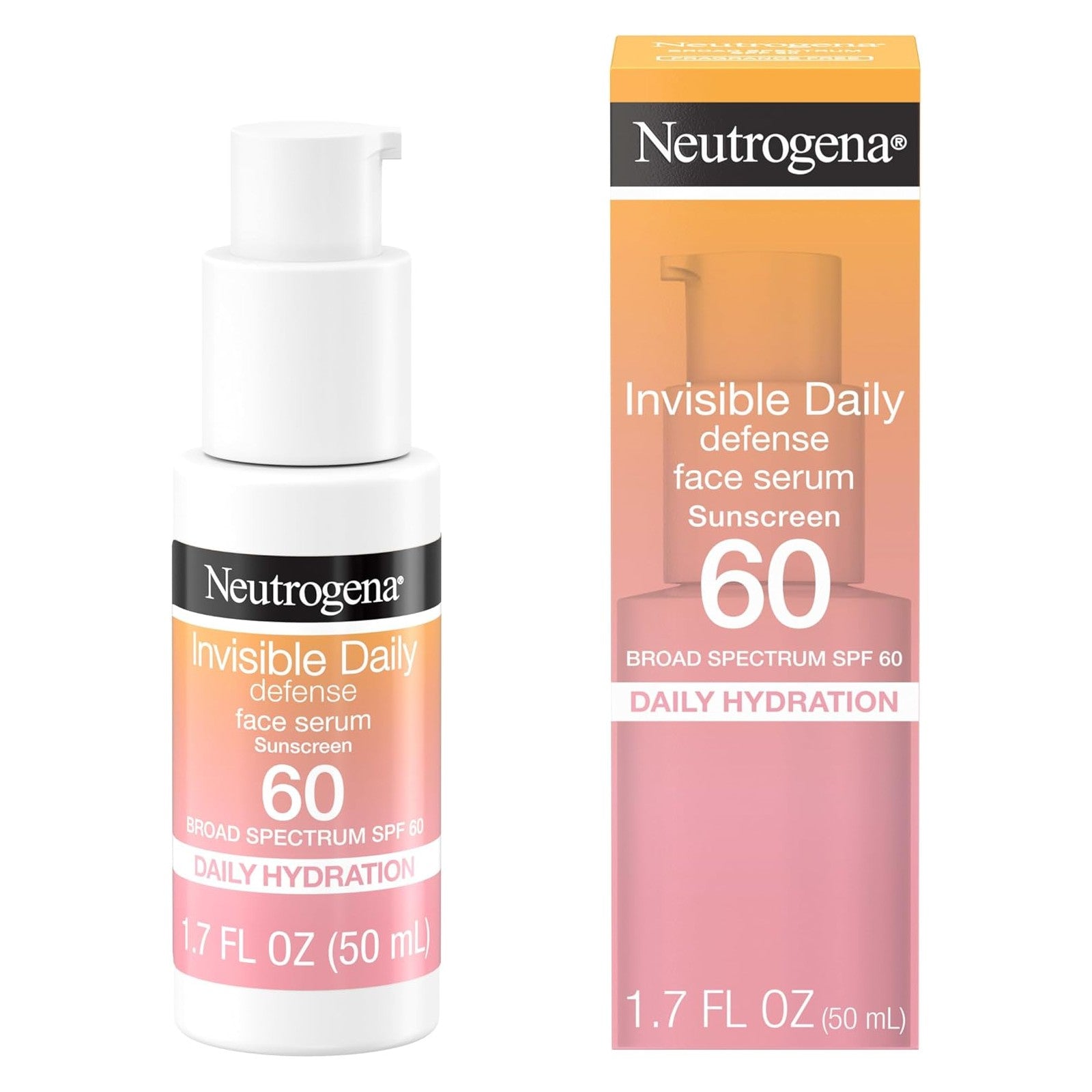 Neutrogena Invisible Daily Defense SPF 60 Sunscreen Face Serum, 50 ml