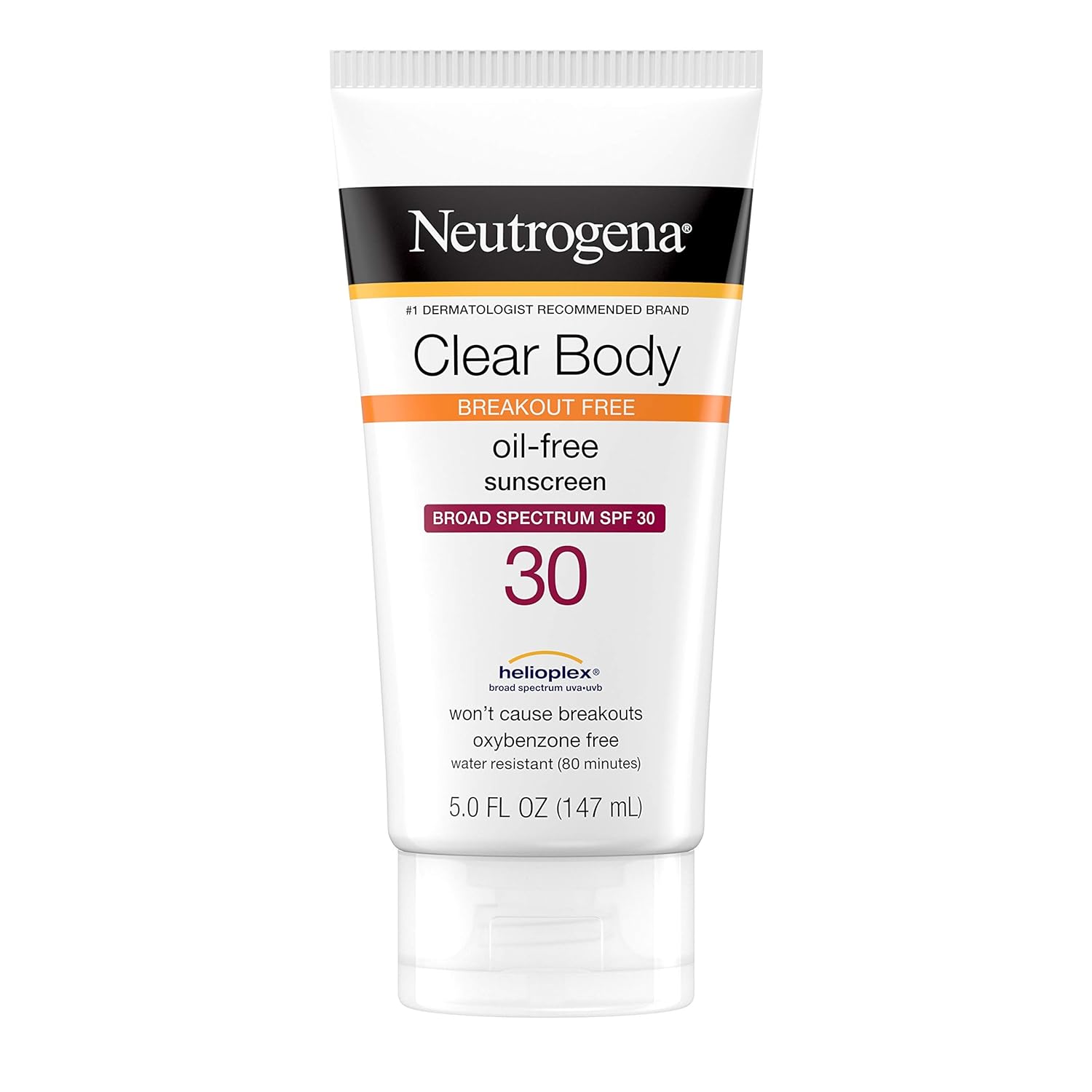 Neutrogena Clear Body SPF 30 Sunscreen, 5 Fl Oz (147 mL)
