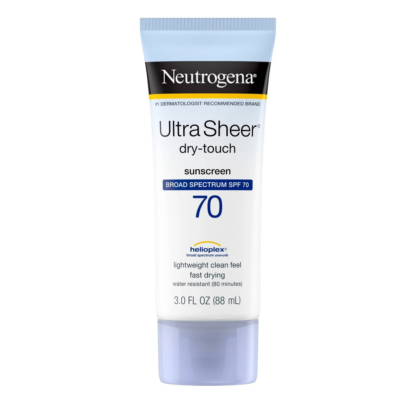 Neutrogena Ultra Sheer SPF 70 Sunscreen Lotion, 3 Fl Oz (88 mL)