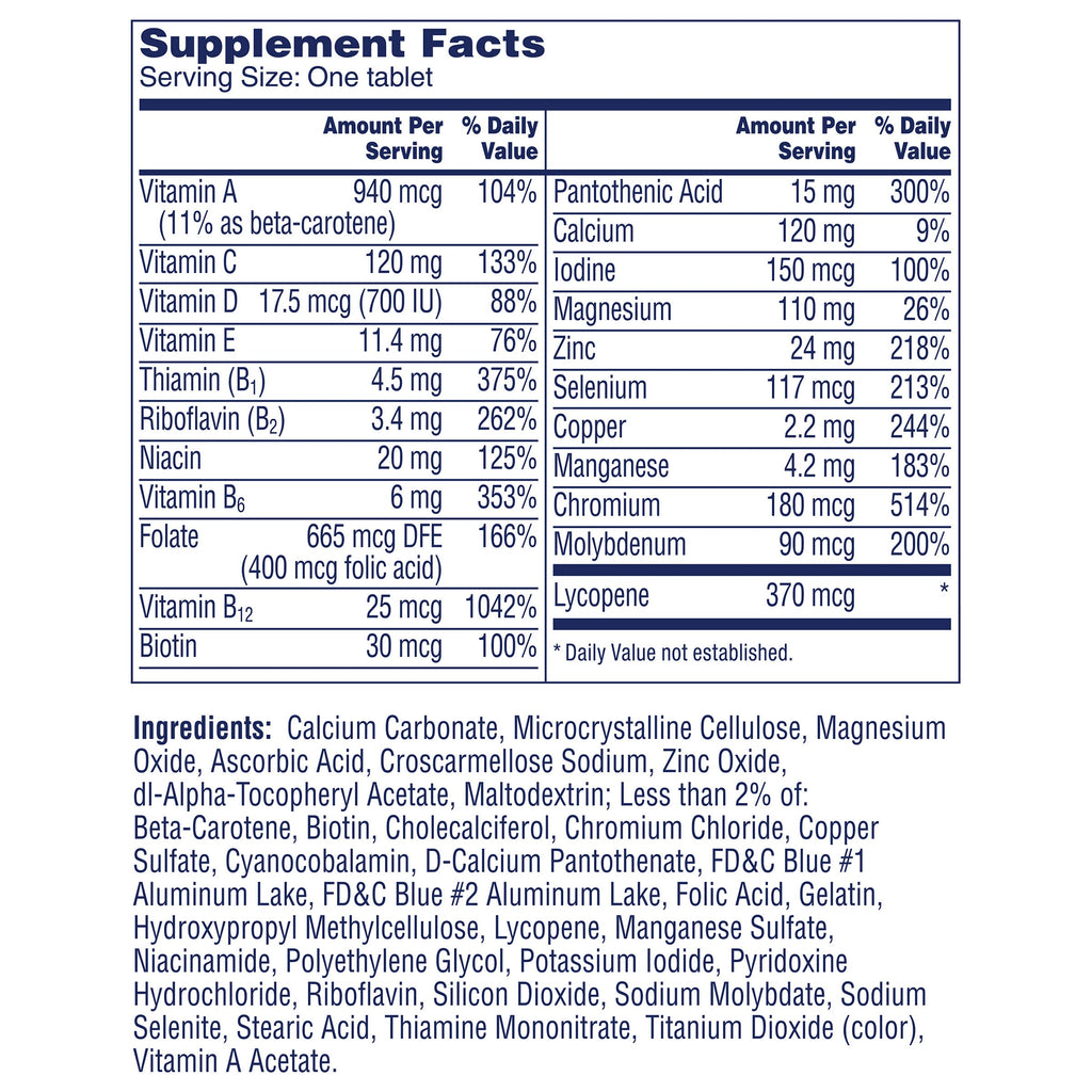 One A Day Men's 50+ Multivitamin 300 Tablets