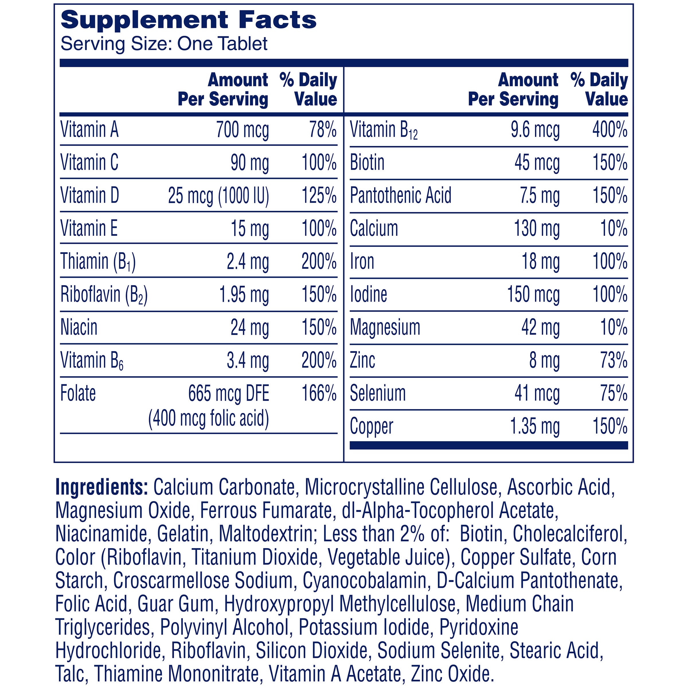 One A Day Women's Complete Multivitamin/Multimineral, 300 Tablets