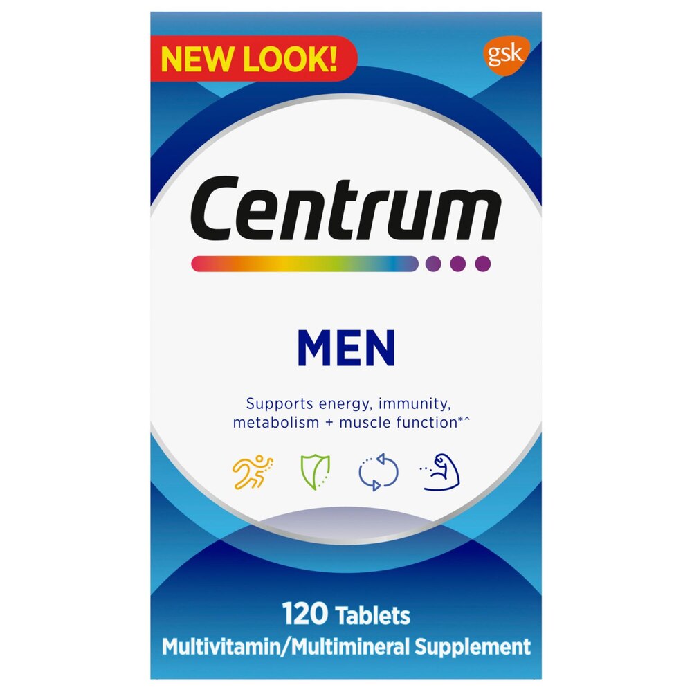 Centrum Men Multivitamin/Multimineral, 120 Tablets, EXP 06/2026