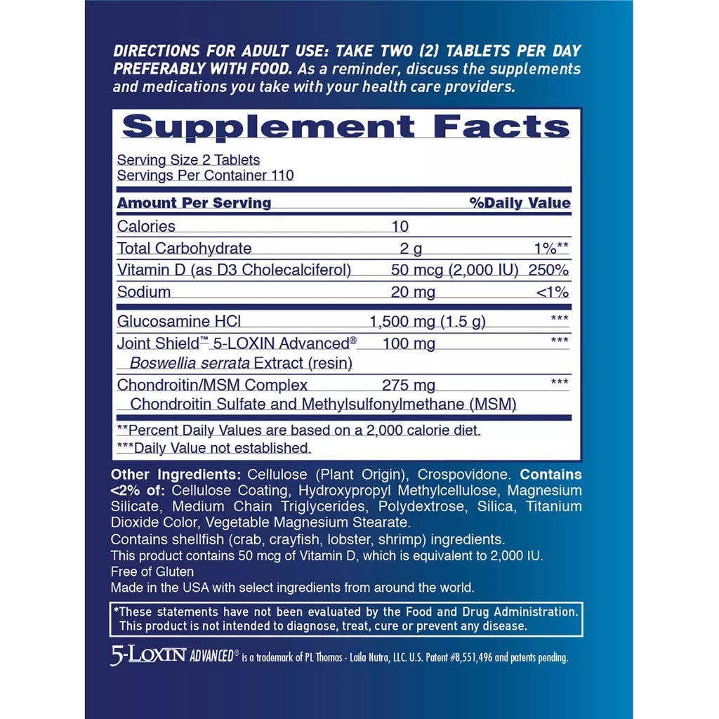 Osteo Bi-Flex Joint Health + Vitamin D3, 220 Tablets