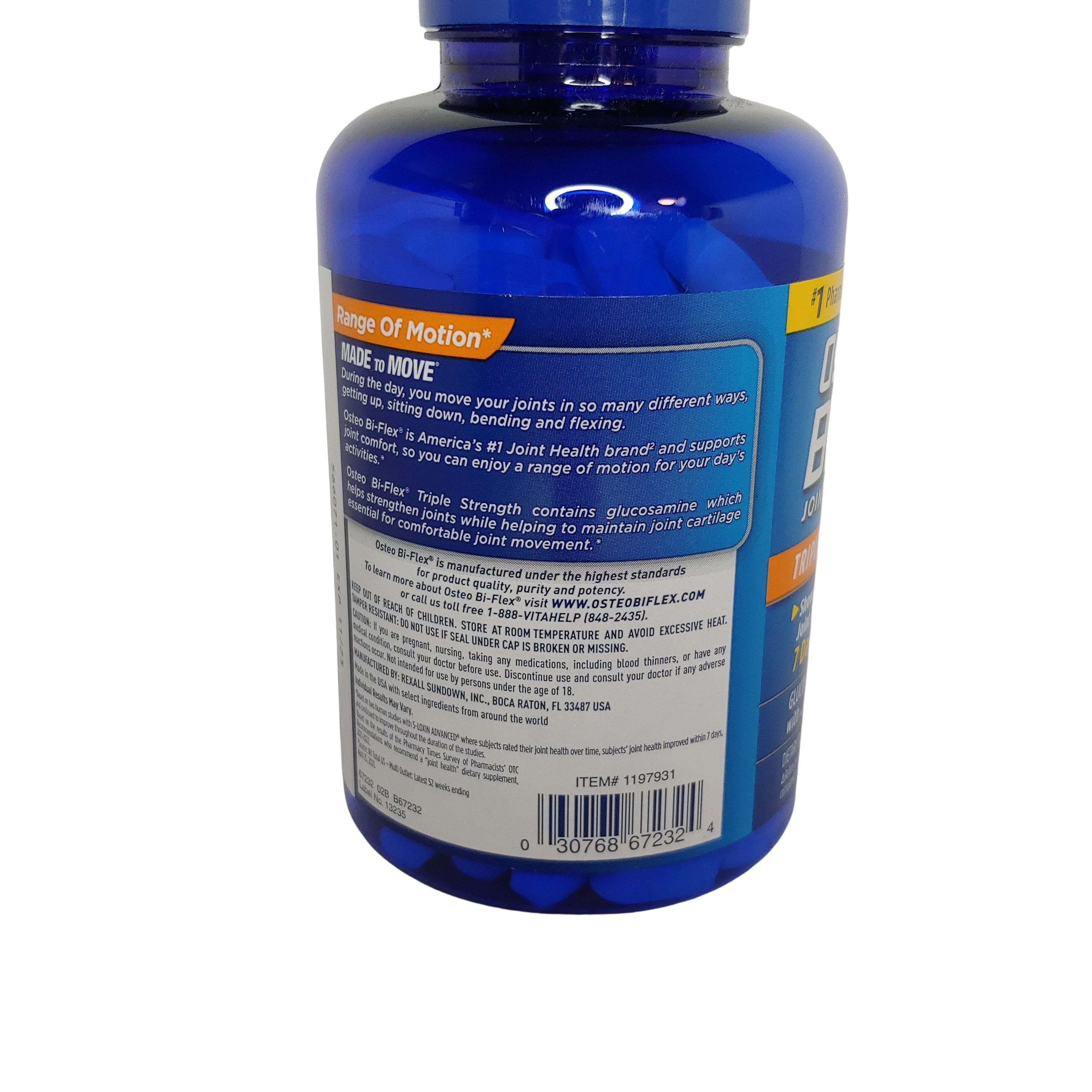 Osteo Bi-Flex Triple Strength Glucosamine Chondroitin + Vitamin C, 200 Tablets