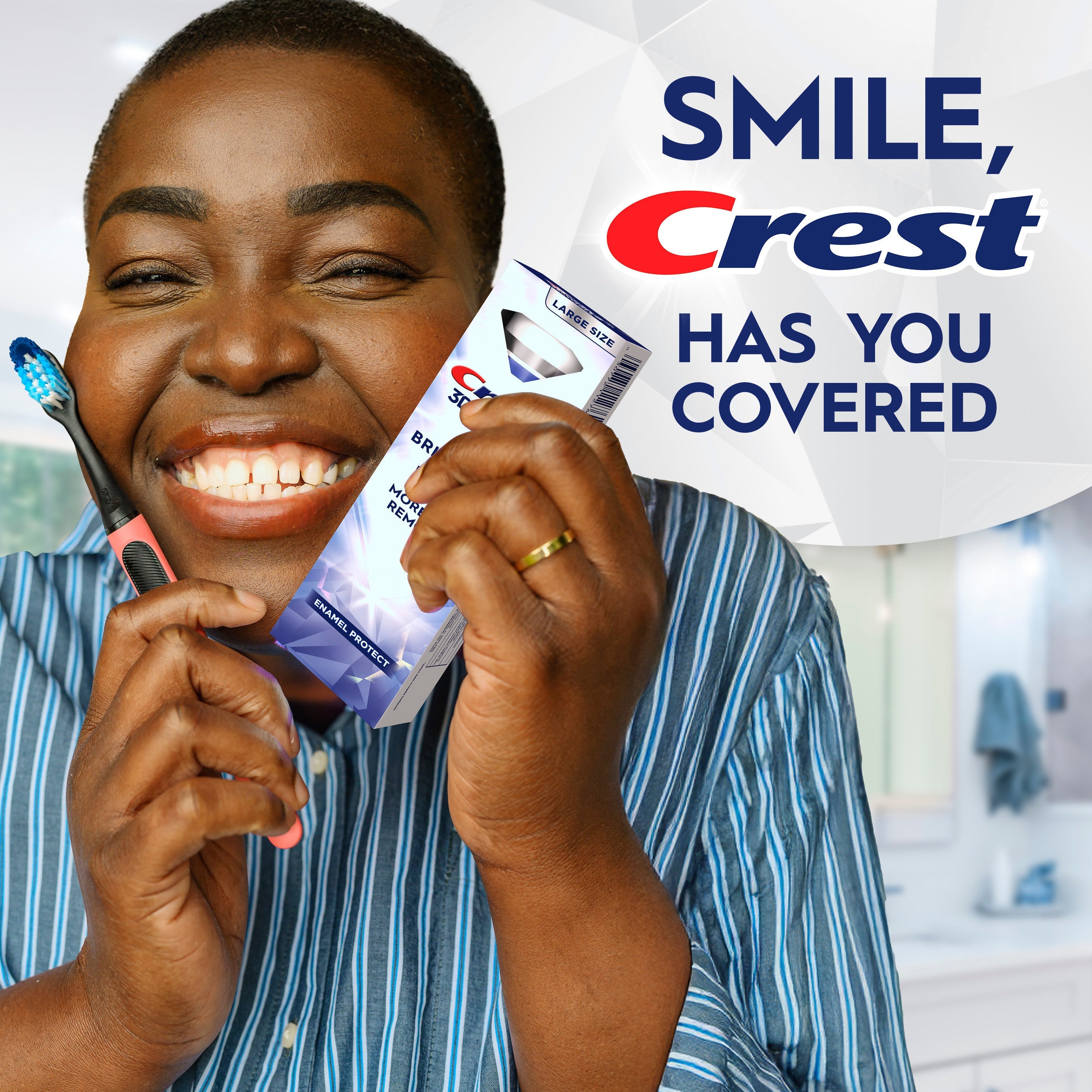 Crest 3d White Brilliance Pro Enamel Protect Toothpaste 3.9 Oz (110 g)