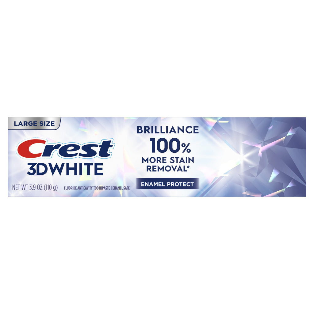 Crest 3d White Brilliance Pro Enamel Protect Toothpaste 3.9 Oz (110 g)