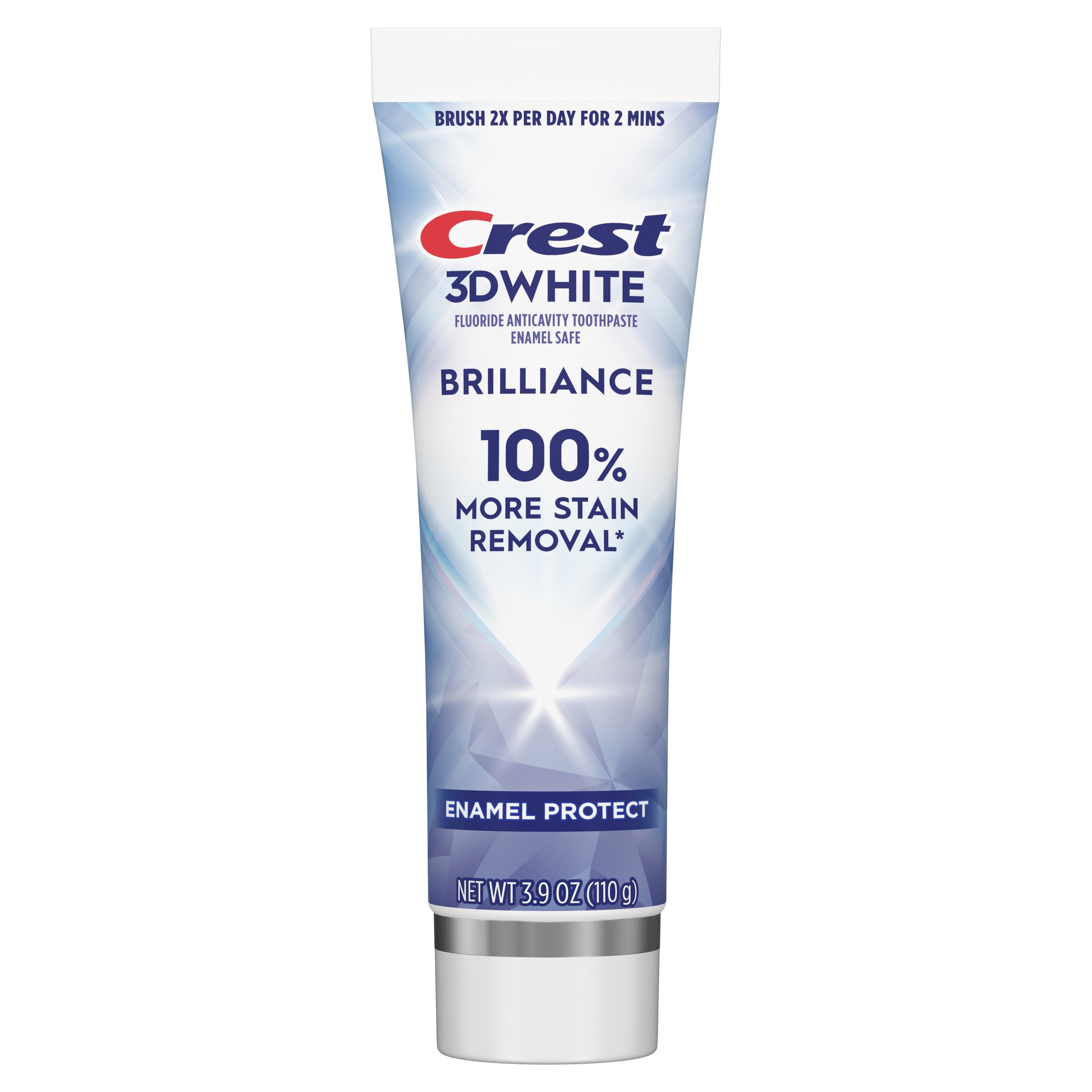 Crest 3d White Brilliance Pro Enamel Protect Toothpaste 3.9 Oz (110 g)
