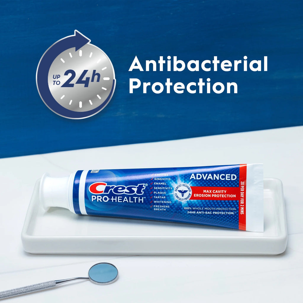 Crest Pro-Health Advanced Toothpaste, Max Cavity + Erosion Prevention, 5.1 OZ (144 g)