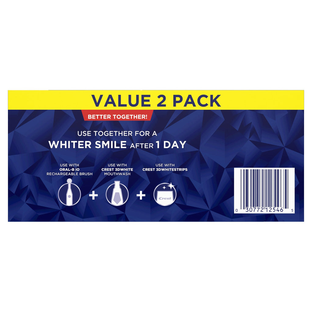 Crest 3D White Radiant Mint Toothpaste 3.3 oz / 93 g (2 pack)