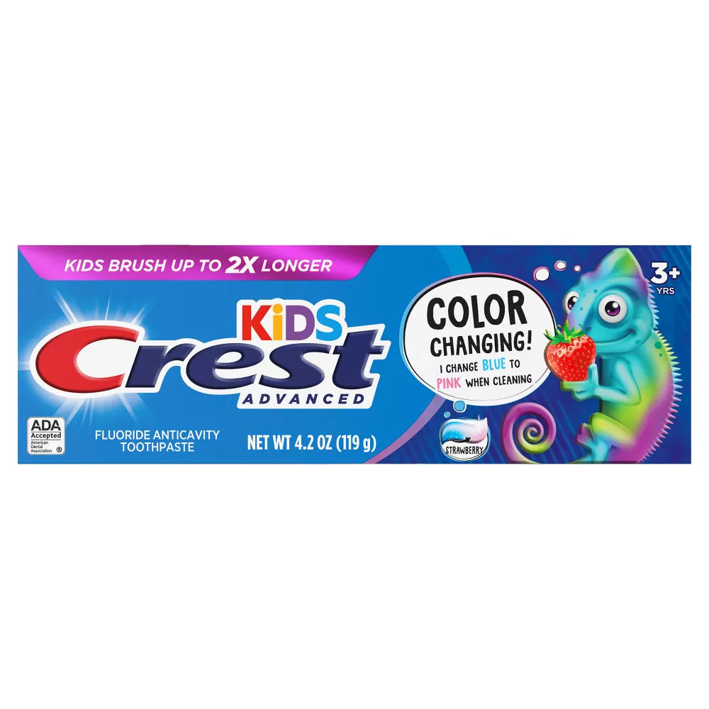 Crest Kids Advanced Color Changing Strawberry Toothpaste 4.2 oz (119 g)