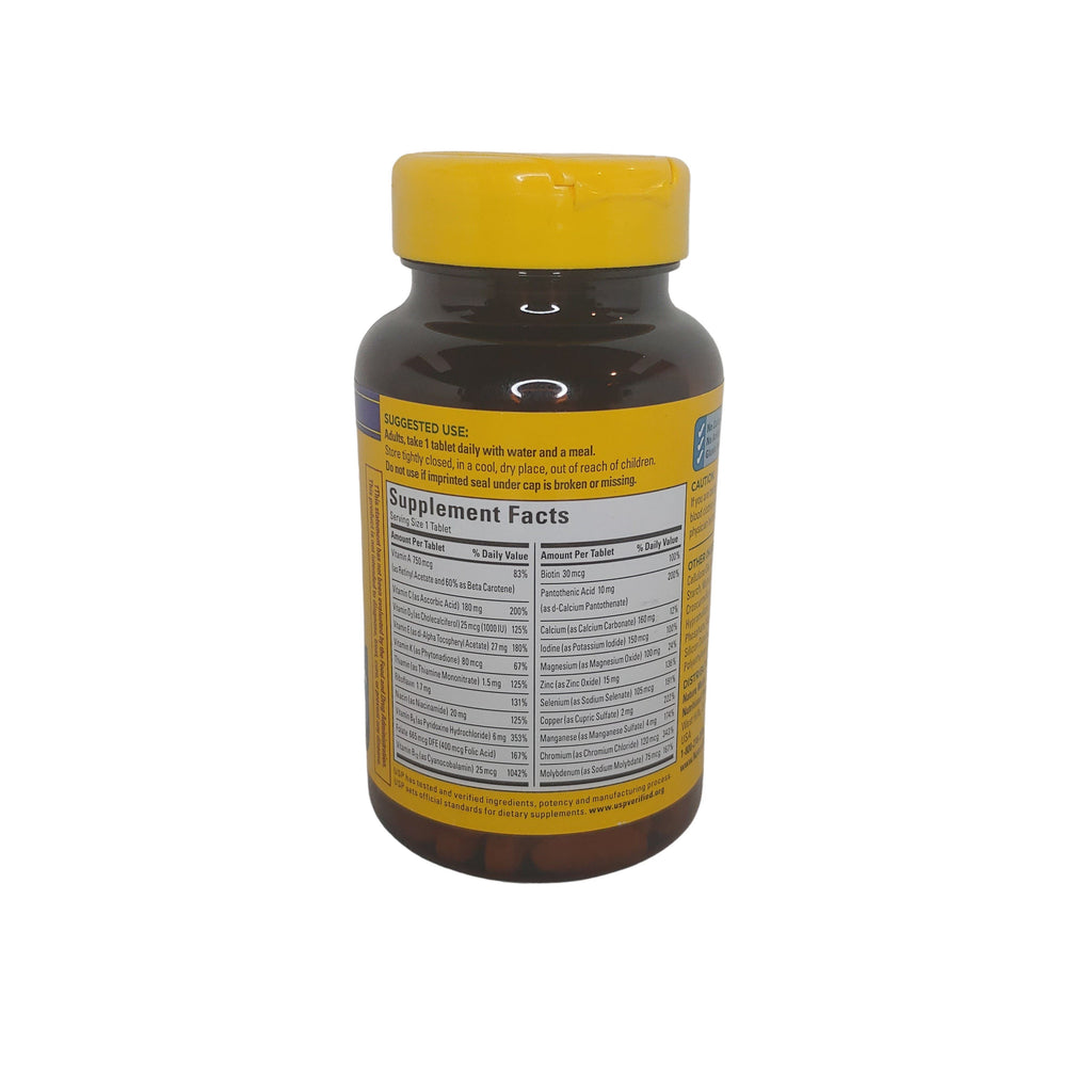 nature made men's 50 plus multivitamin, ingredients, multi for him 50+