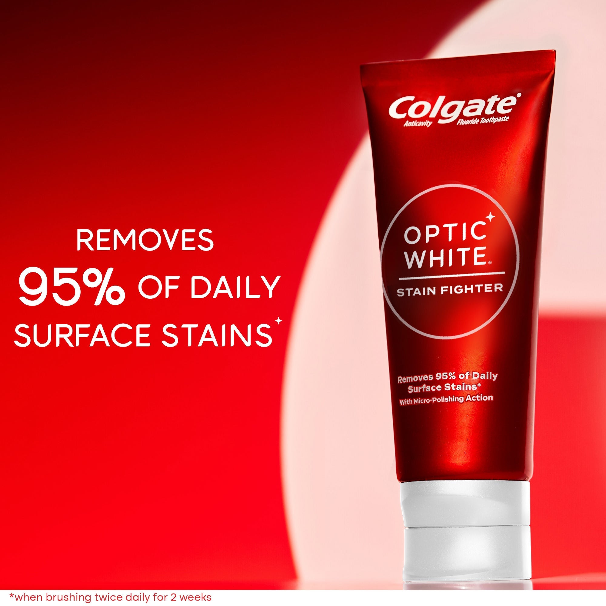 CLEARANCE Colgate Optic White Stain Fighter Toothpaste Clean Mint Paste 170 g, EXP 04/2026