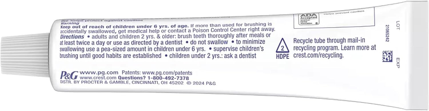 Crest PLUS Cavity Protection Toothpaste, 8.2 Oz / 232 G, Regular Paste