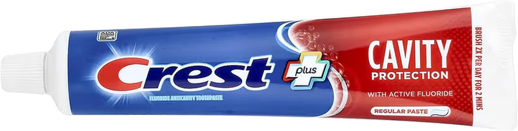 Crest PLUS Cavity Protection Toothpaste, 8.2 Oz / 232 G, Regular Paste