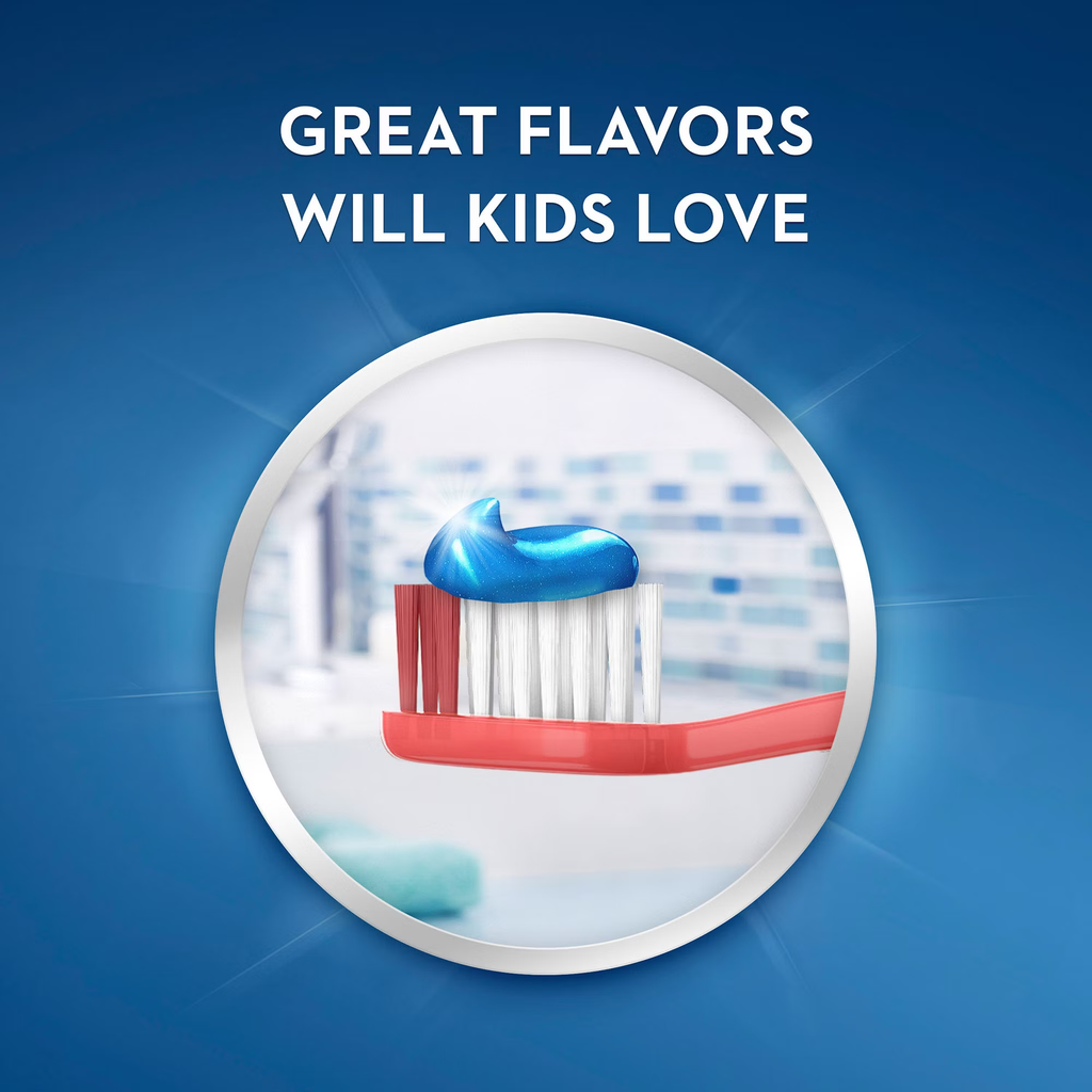 CLEARANCE Kid's Crest Cavity Protection Sparkle Fun Bubble Gum Toothpaste 4.6 Oz (130 G), EXP 02/2026