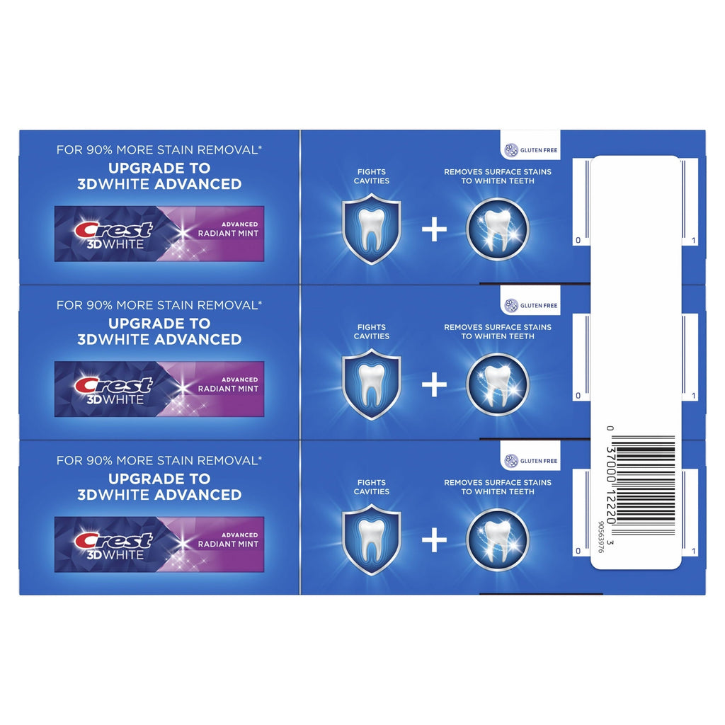 Crest PLUS Baking Soda & Peroxide Fresh Mint Toothpaste 5.7 oz (161 g) 3-Pack
