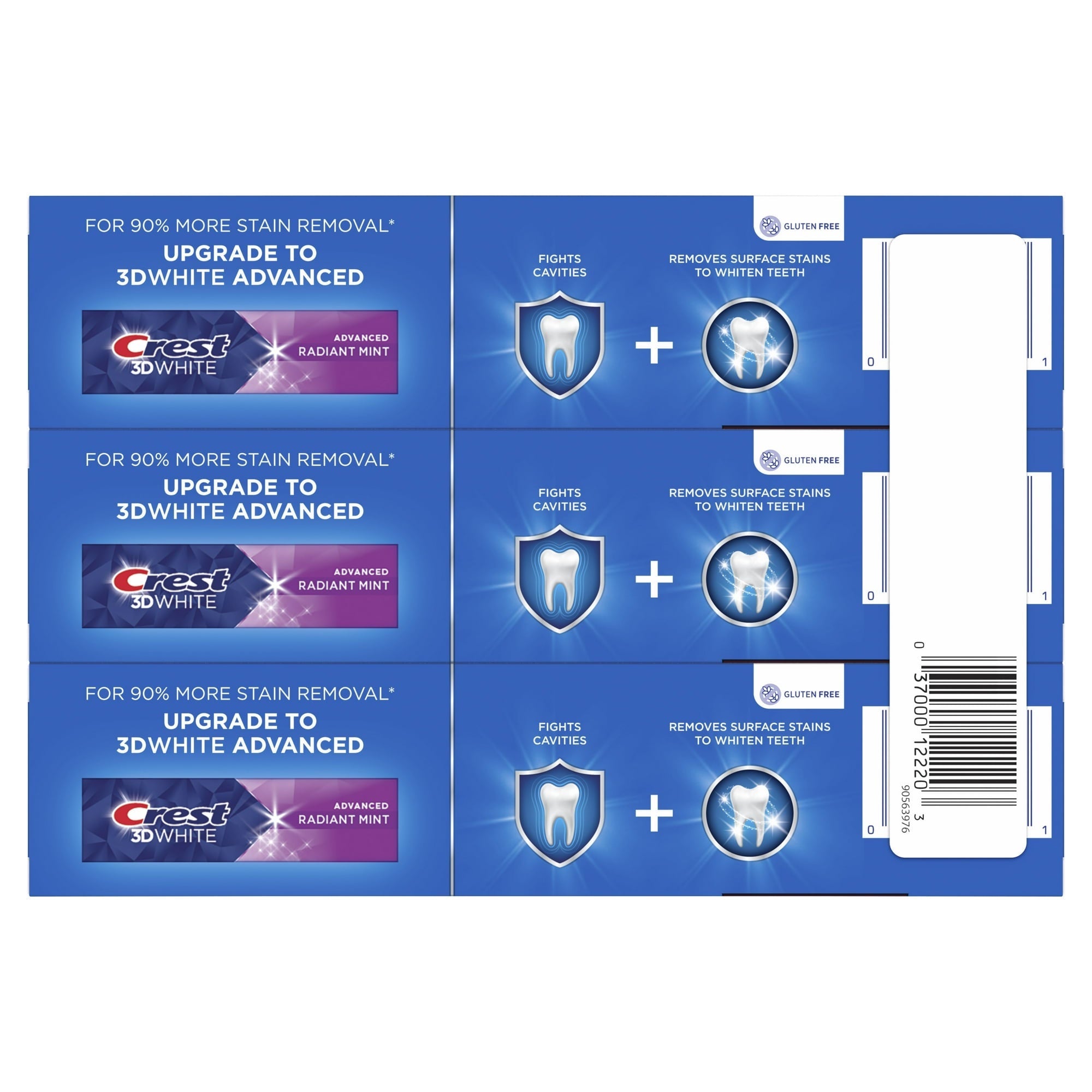 Crest PLUS Baking Soda & Peroxide Fresh Mint Toothpaste 5.7 oz (161 g) 3-Pack