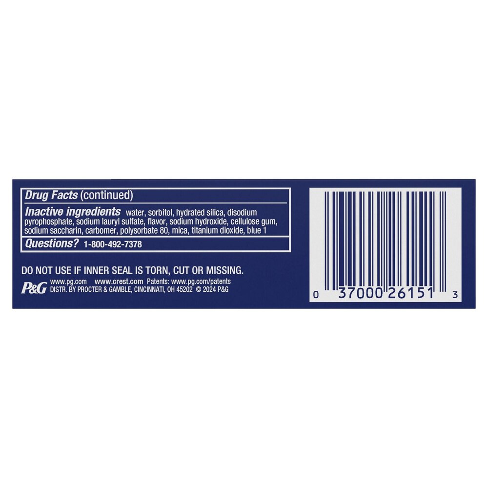 Crest 3D White Radiant Mint Travel Toothpaste, 0.85 Oz (24 G)