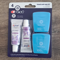 Brush Buddies Crest 3D White Brilliance Vibrant Peppermint Travel Toothpaste (2 Pack) with Floss (2 Pack)