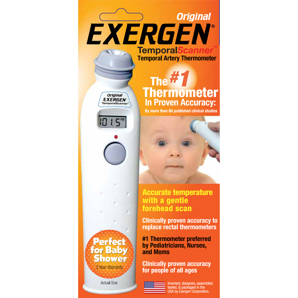 Exergen Original Temporal Scanner, Temporal Artery Thermometer, Tat-2000C