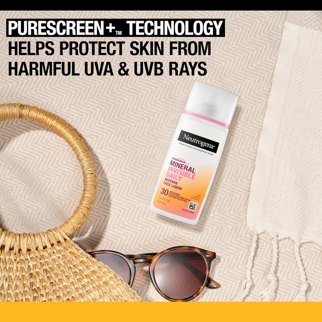 Neutrogena Invisible Daily Defense Facial Mineral Sunscreen SPF 30 40ml