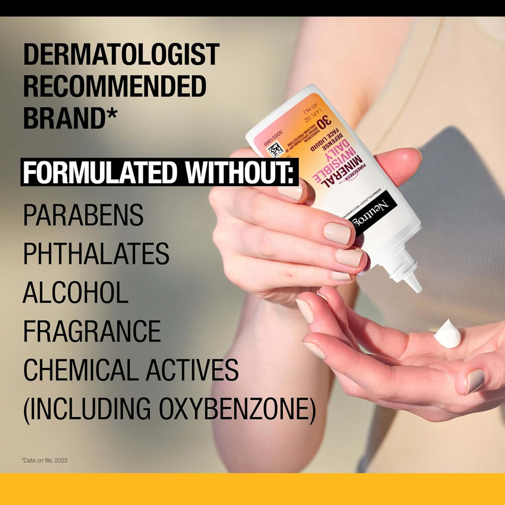 Neutrogena Invisible Daily Defense Facial Mineral Sunscreen SPF 30 40ml