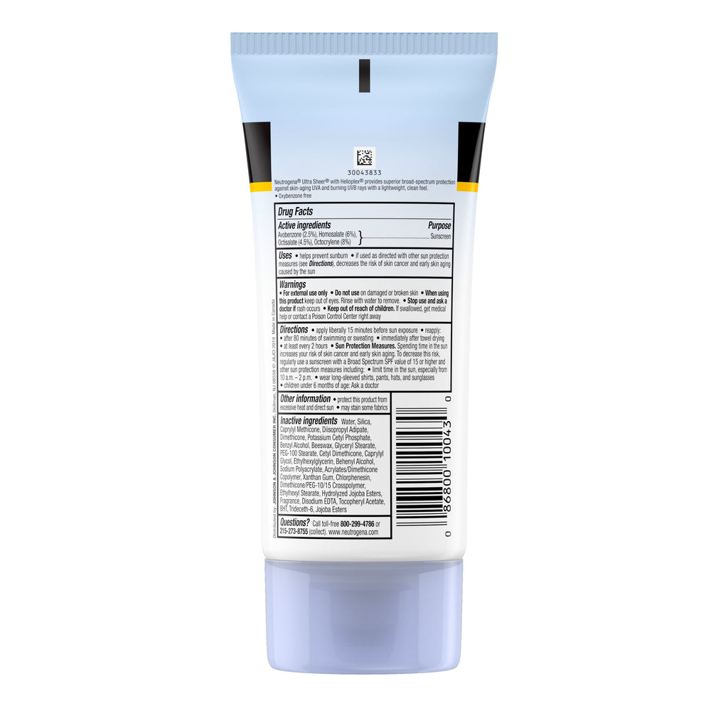 Neutrogena Ultra Sheer Spf 30 Sunscreen Lotion, 5 Fl Oz (147 mL)