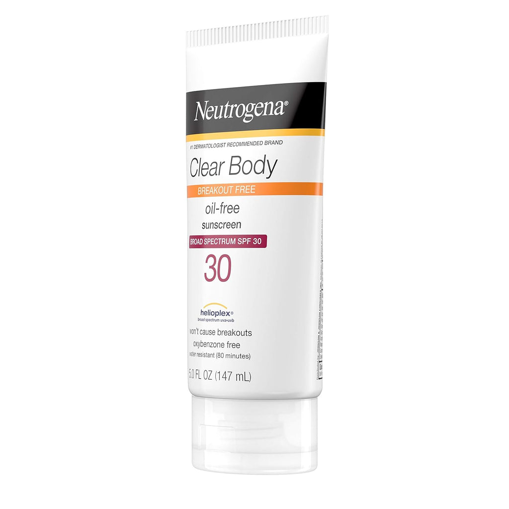 Neutrogena Clear Body SPF 30 Sunscreen, 5 Fl Oz (147 mL)