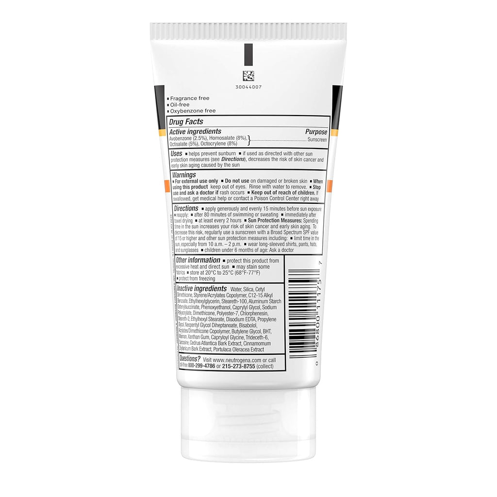 Neutrogena Clear Body SPF 30 Sunscreen, 5 Fl Oz (147 mL)