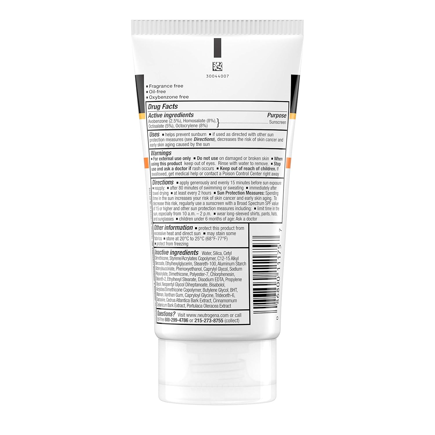 Neutrogena Clear Body SPF 30 Sunscreen, 5 Fl Oz (147 mL)