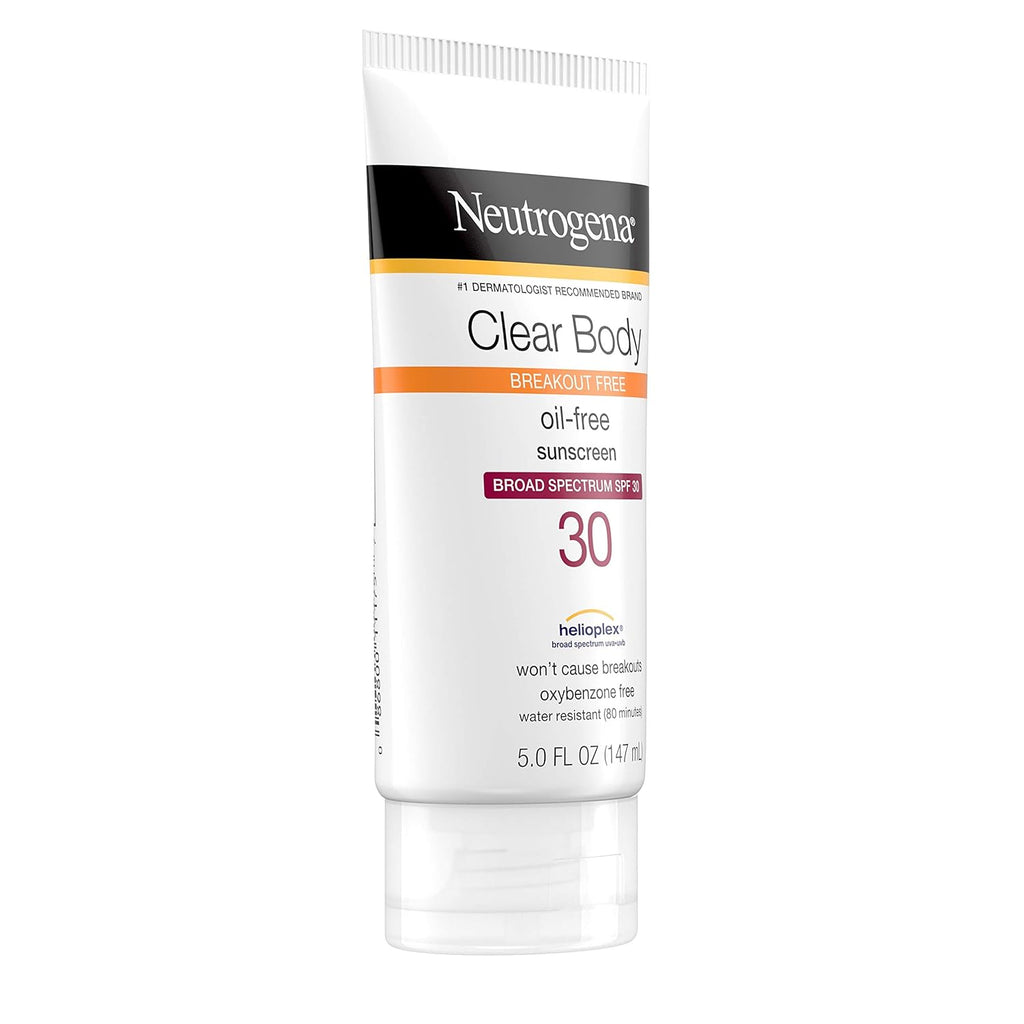 Neutrogena Clear Body SPF 30 Sunscreen, 5 Fl Oz (147 mL)