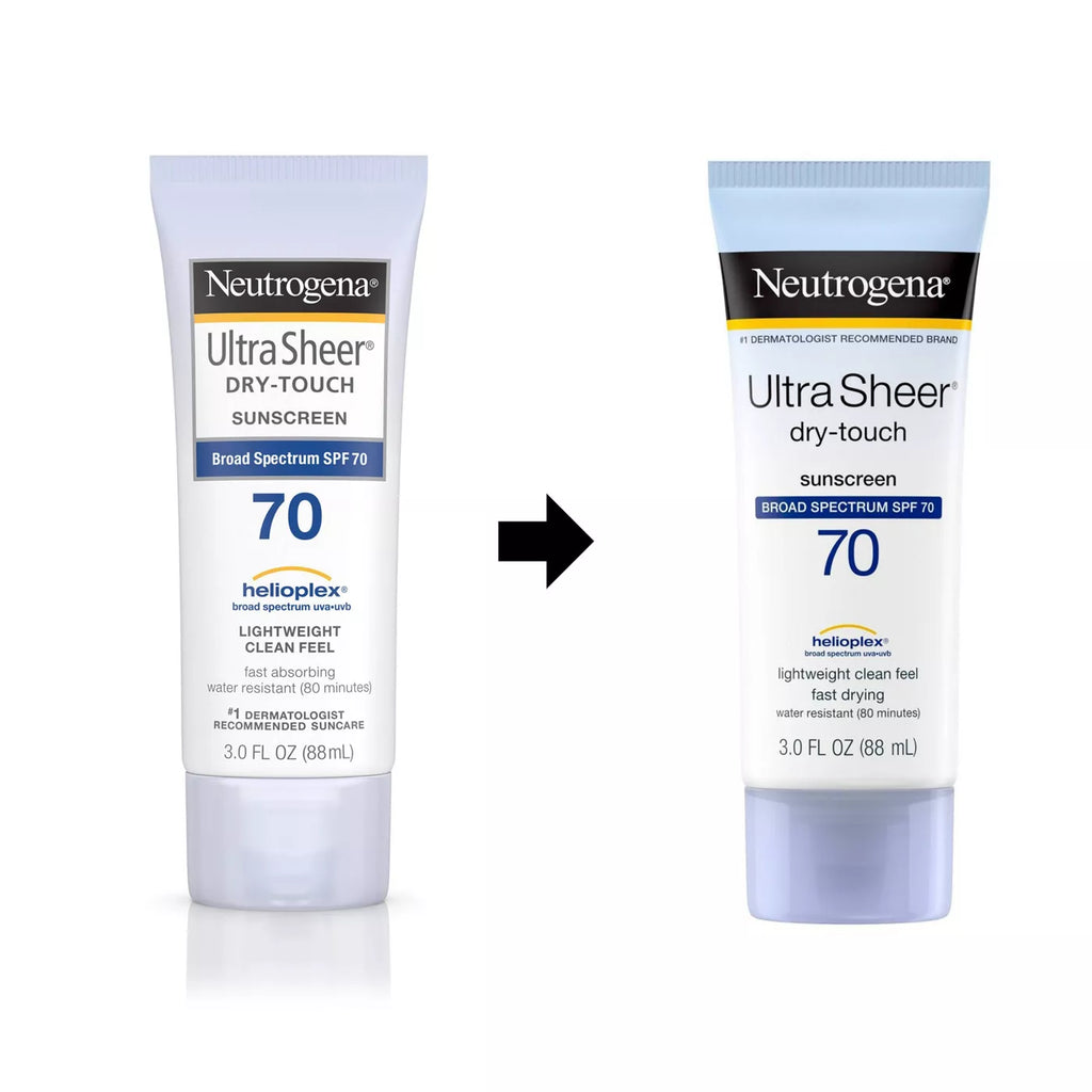 Neutrogena Ultra Sheer SPF 70 Sunscreen Lotion, 3 Fl Oz (88 mL)