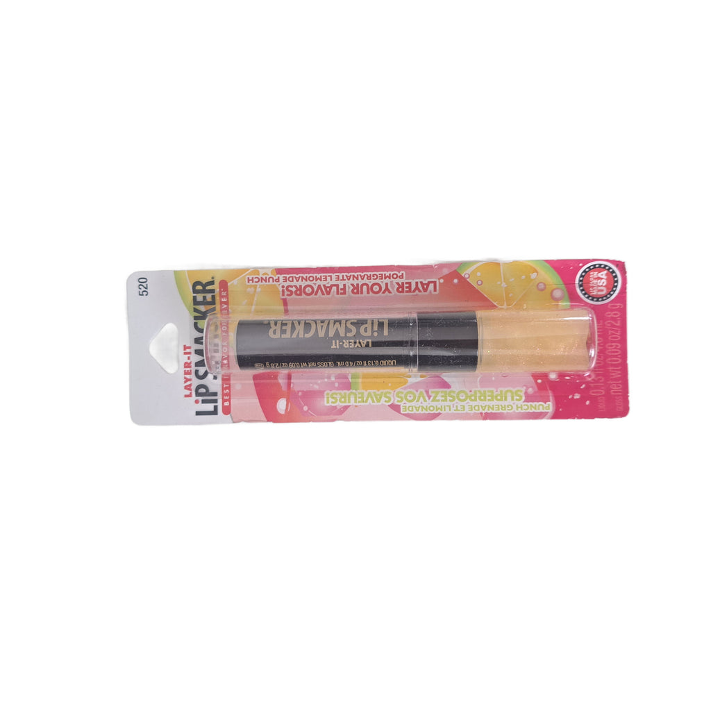 Lip Smacker Layer-It Liquid + Gloss, Pomegranate Lemonade Punch, 520
