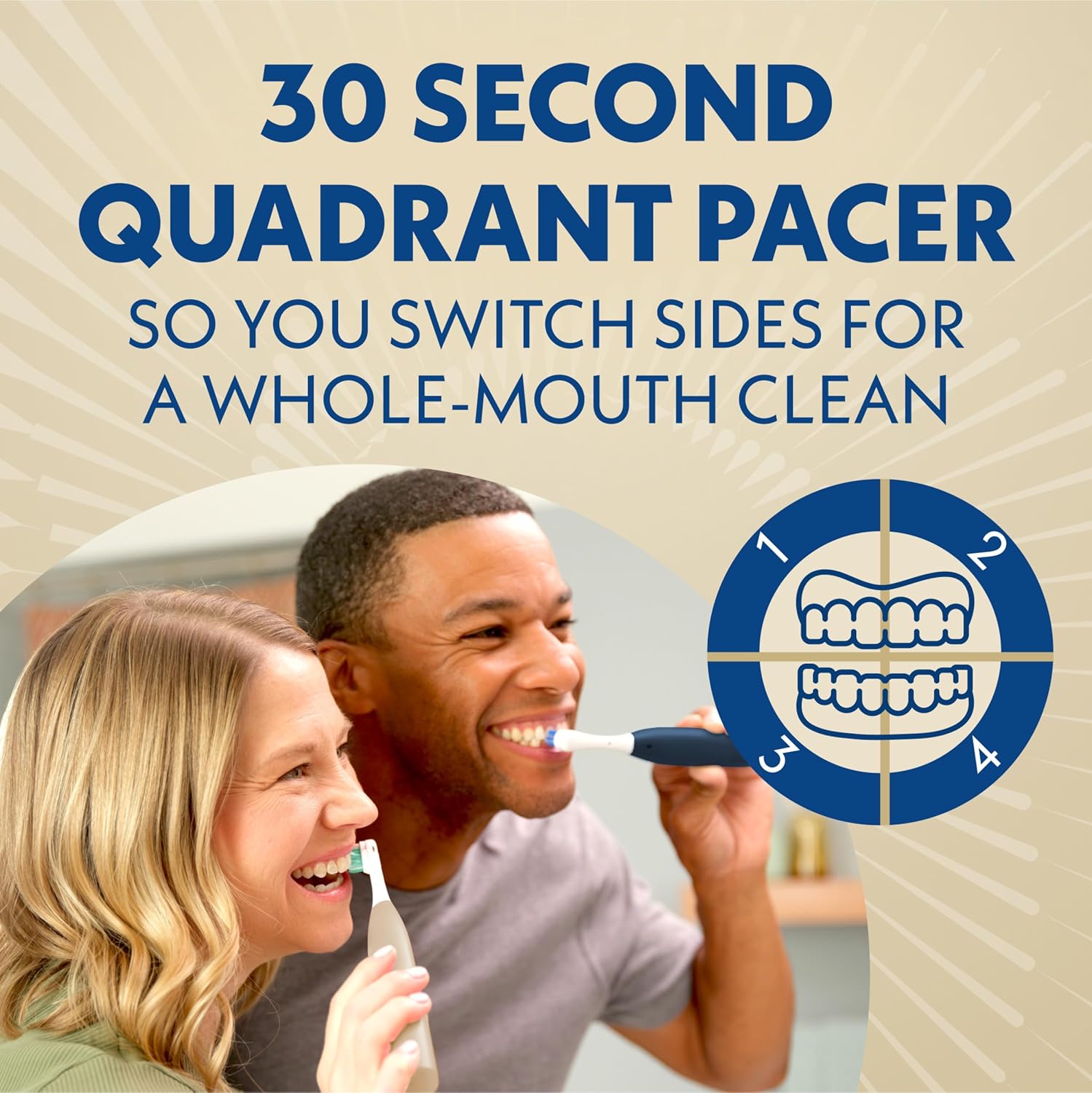 Spinbrush Smart Clean Battery Powered Toothbrush, Soft, Midnight Blue