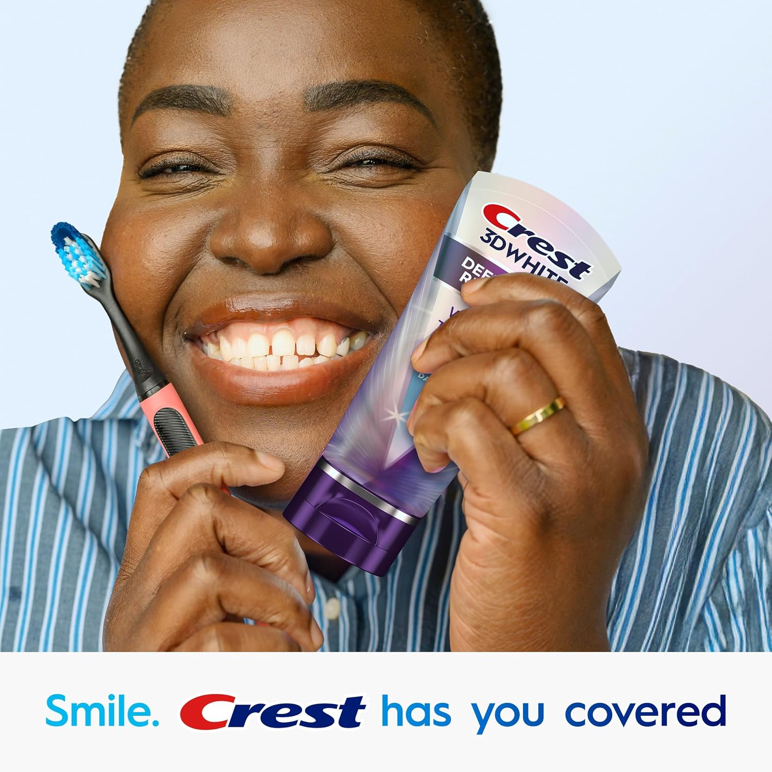 Crest 3D White Brilliance Deep Stain Remover Toothpaste, Dazzling Mint, 2.1 Oz (59 G)