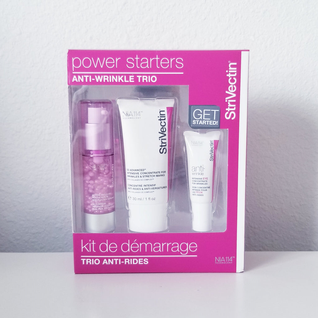 StriVectin Power Starters Anti-Wrinkle Trio Kit, Anti Aging & Anti-Stretch Mark Set