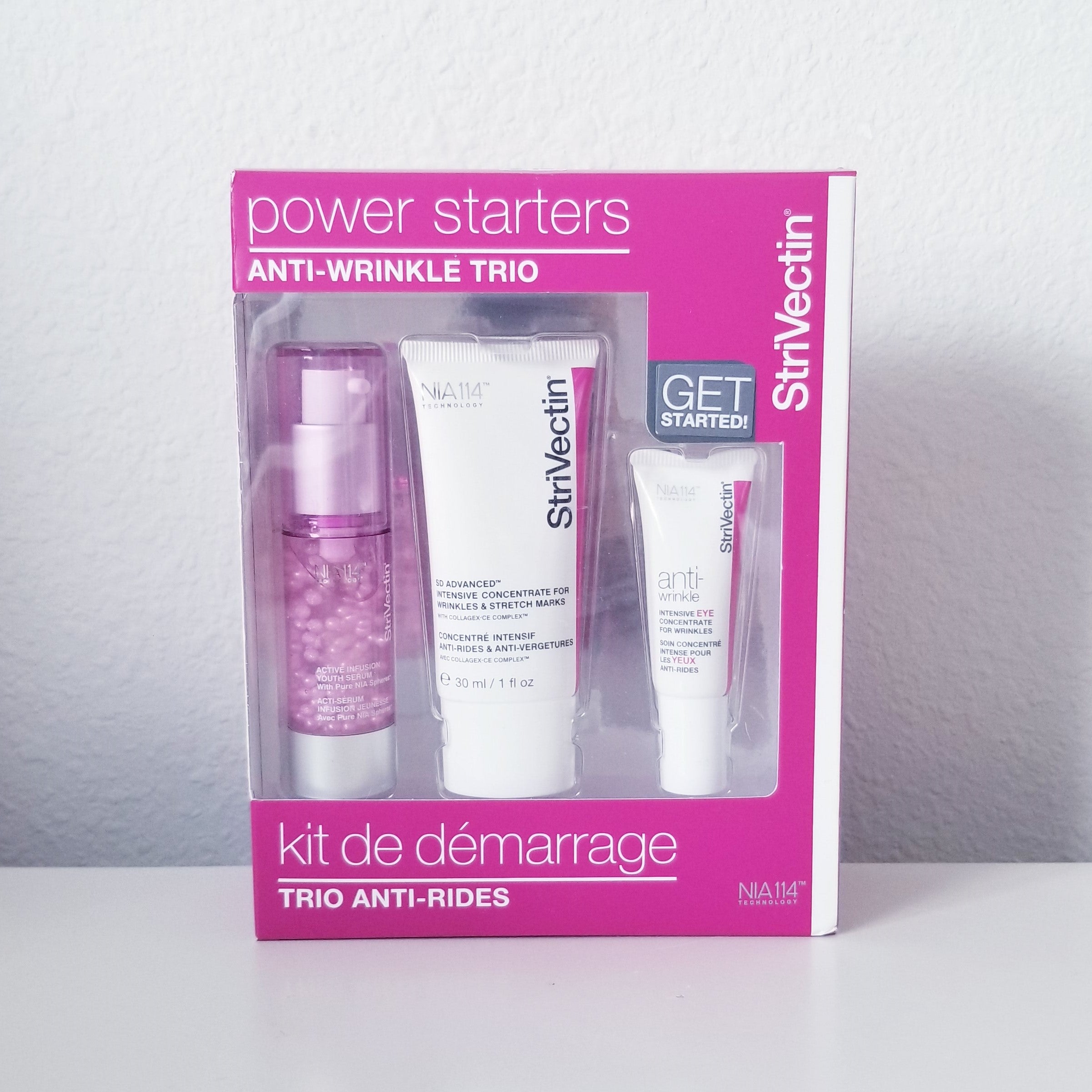 StriVectin Power Starters Anti-Wrinkle Trio Kit, Anti Aging & Anti-Stretch Mark Set
