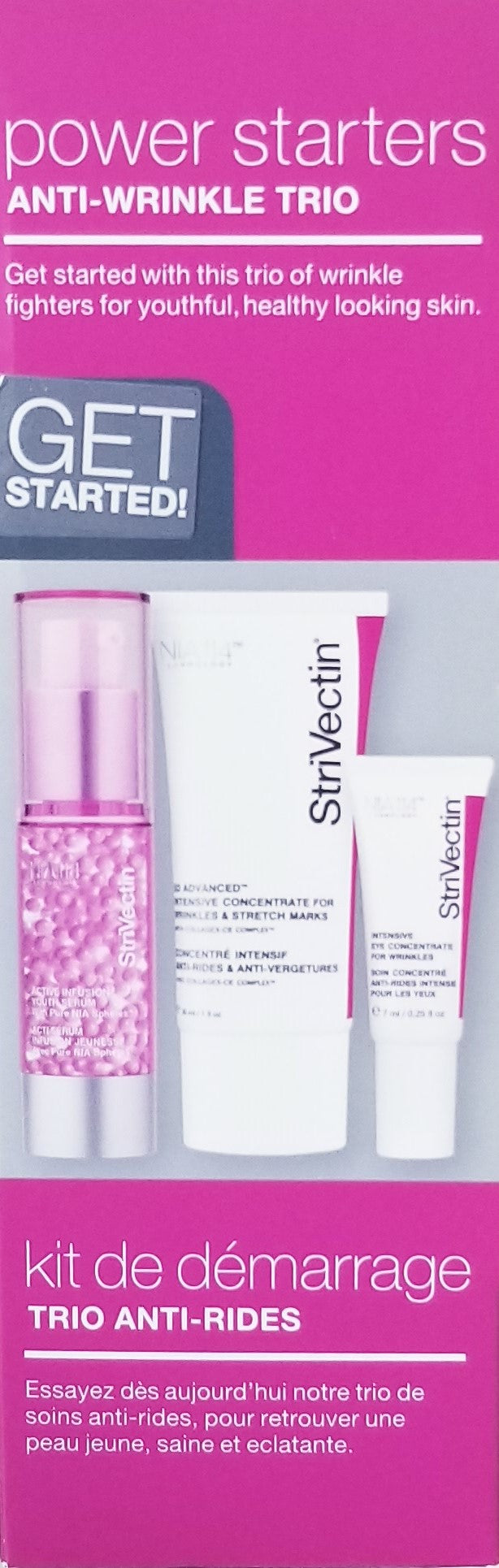 StriVectin Power Starters Anti-Wrinkle Trio Kit, Anti Aging & Anti-Stretch Mark Set