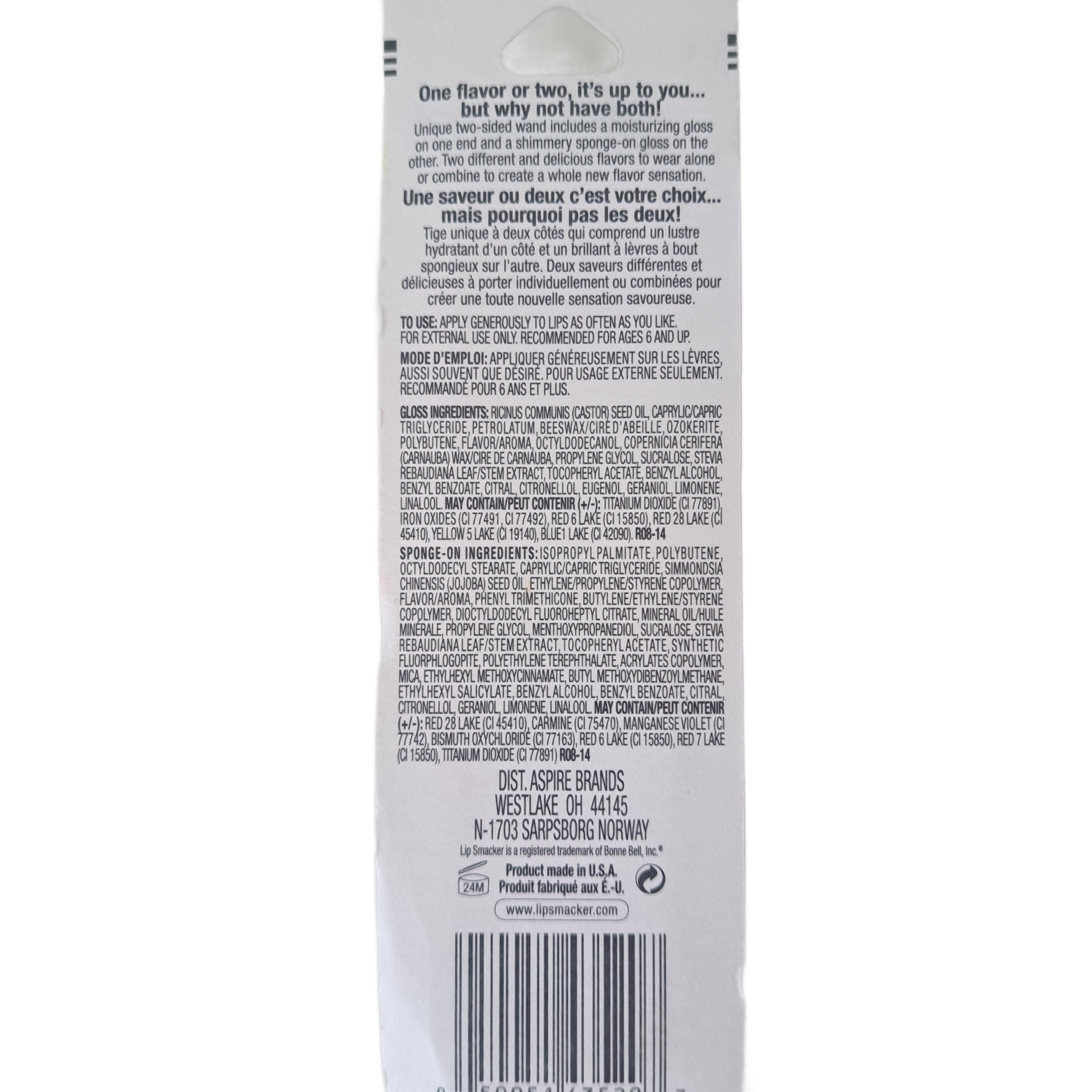 Lip Smacker Layer-It Liquid + Gloss, Pomegranate Lemonade Punch, 520