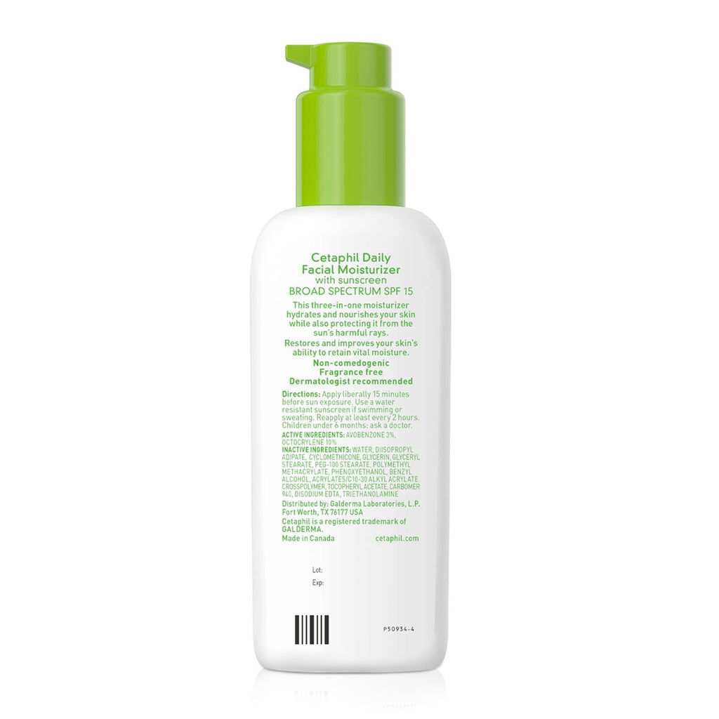 Cetaphil Daily Facial Moisturizer SPF 15 4 Fl Oz (118 mL)