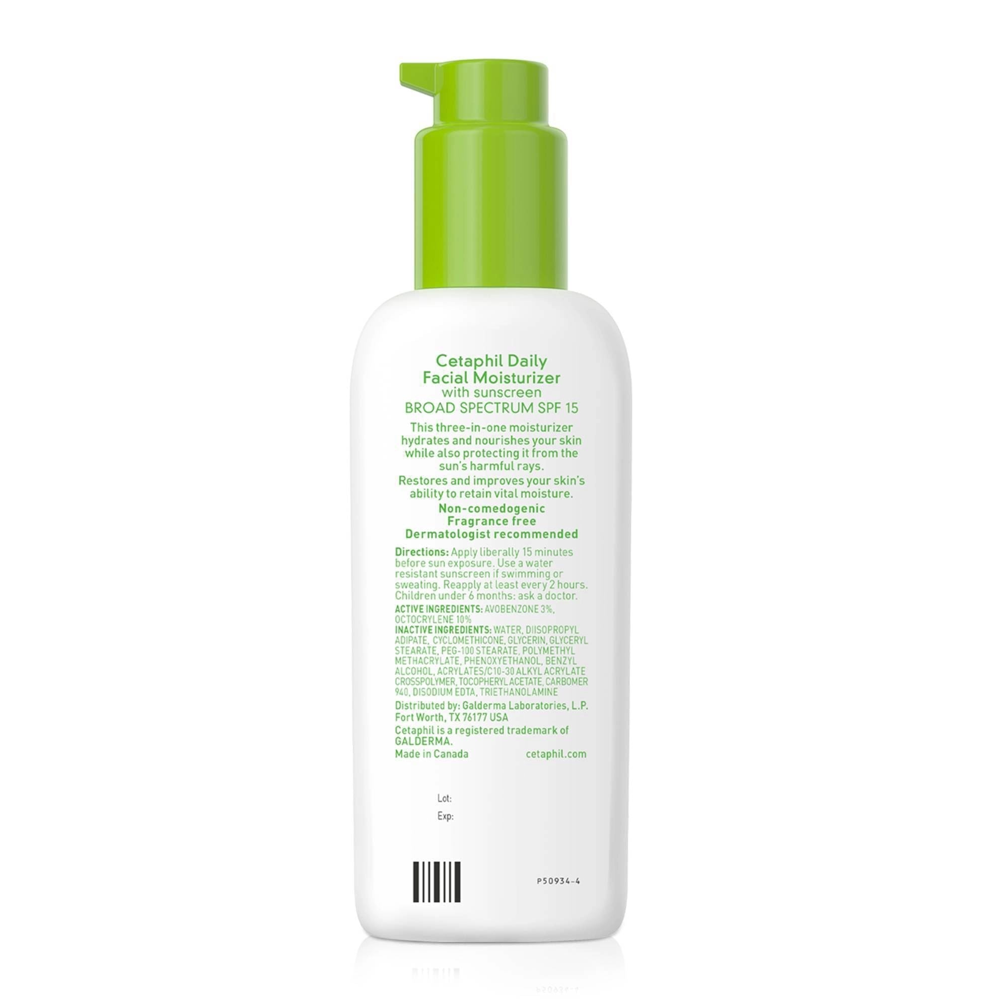 Cetaphil Daily Facial Moisturizer SPF 15 4 Fl Oz (118 mL)