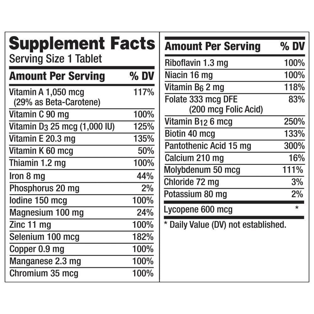Centrum Men Multivitamin/Multimineral, 120 Tablets, EXP 06/2026