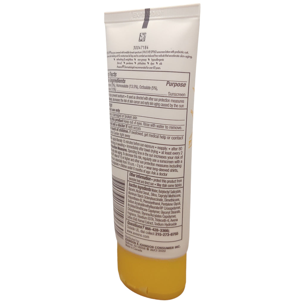 Aveeno Protect + Hydrate SPF 60 Sunscreen, 3 Fl Oz (88 mL)