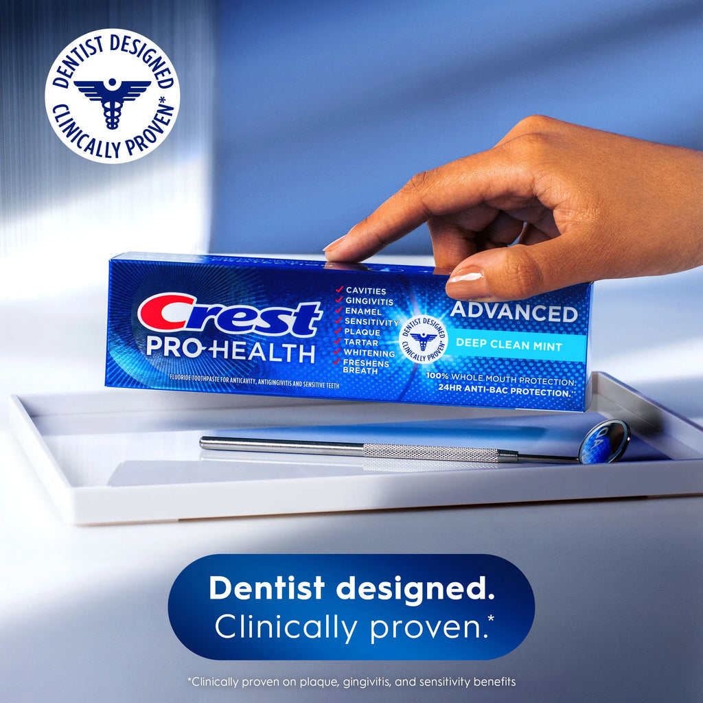 Crest Pro Health Advanced Deep Clean Mint Toothpaste 5.1 OZ / 144 g (2 Pack)