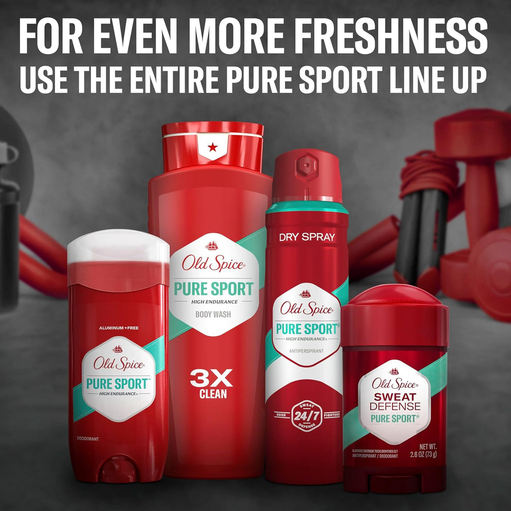 Old Spice Pure Sport High Endurance Aluminium-Free Deodorant, 2.25 OZ (63 g)