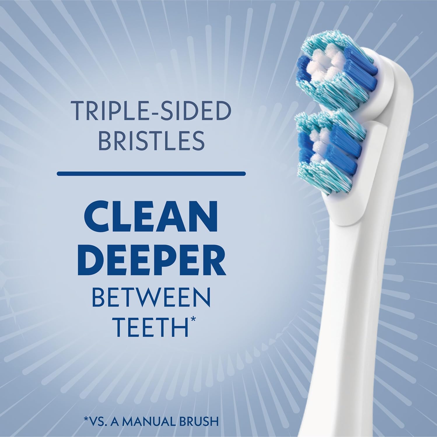 Spinbrush Smart Clean Battery Powered Toothbrush, Soft, Midnight Blue